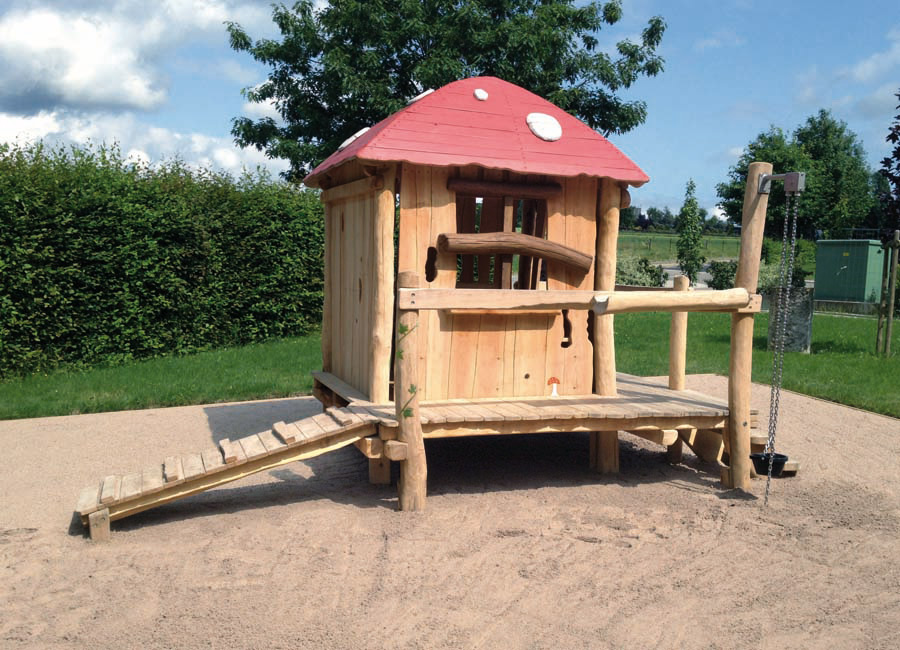 Playhouse with sandplay - mushroom house - Ziegler Spielplätze